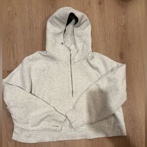Lululemon cropped oversized scuba half zip up